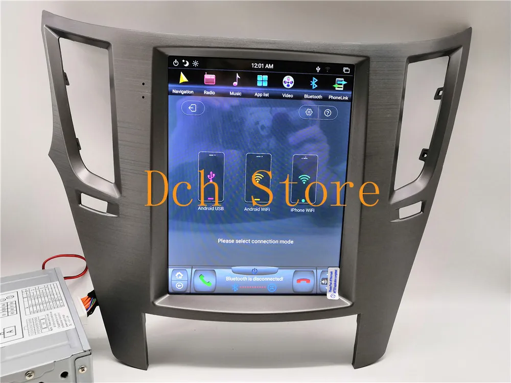 10,4 дюймов Tesla стиль Android 8,1 автомобильный DVD gps навигация для Subaru Legacy Outback 2010- PX6 CARPLAY стерео радио ips 4G ram