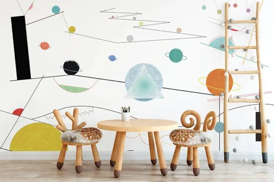 3D Abstract Geometric Wallpaper Mural for Living Room Kids Bedroom Wallpapers Art Wall Decals Contact Paper Roll 3d Murals | Обустройство