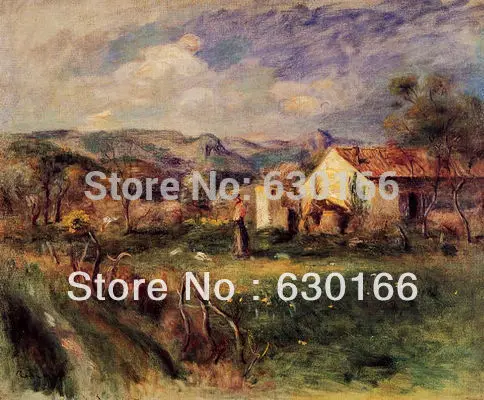 Ручной работы масляной живописи Репродукции-молодая женщина стоя недалеко от