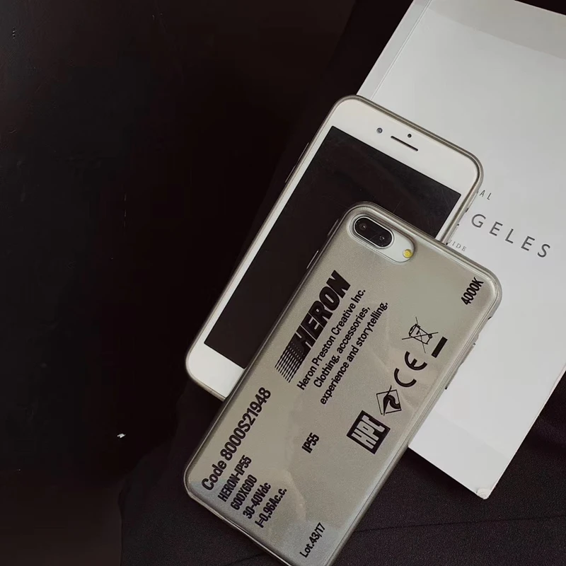 New US Street tide Case For iphone XS Max XR 7 Plus 8Plus 6 6S 8 Luxury Trend English alphabet Soft Phone Back Cover |