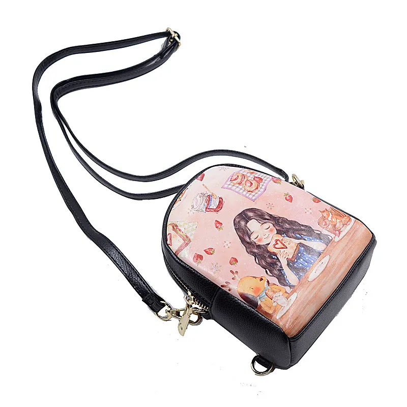 Дизайнерский портативный мини-рюкзак с рисунком для девочек высококачественные