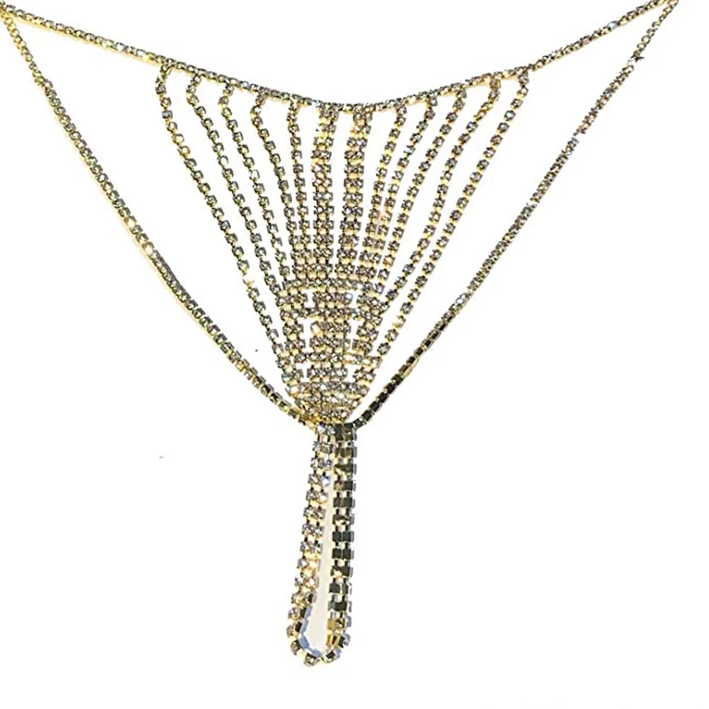 Style-2 Gold Stonefans портупеи Стразы нога набедренная цепь блестящая женская сексуальная цепь тела ноги подвязки ювелирные изделия Пляж Многослойные ноги цепи на талию грилзы - Окраска металла: Style-2 Gold