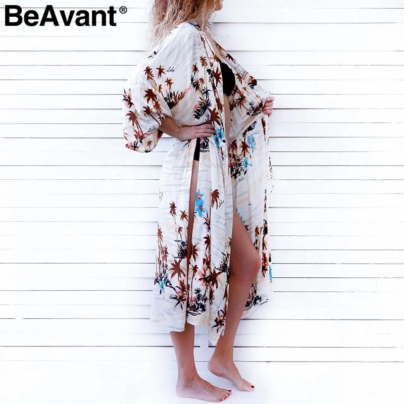 BeAvant праздничное пляжное Бохо летнее платье женское с v-образным вырезом bohemain