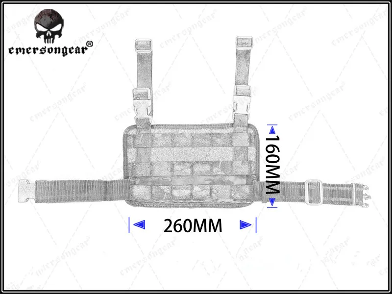 EMERSONGEAR модульная Rife ножная панель чехол тактический Molle Drop Leg Pouch охотничий пистолет кобура инструменты Molle Pouch EM6277