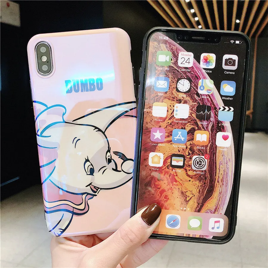 Чехол для телефона с рисунком аниме Летающий Слон iPhone 11 Pro X XR XS MAX 8 7 6S Plus Blu-Ray