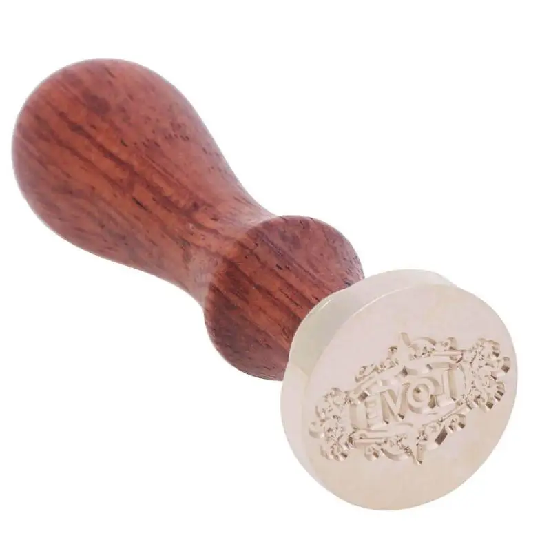 

1PC Flower Animal DIY Love Series Vintage Wood Handle Wax Stamp Decorative Greeting Valentine Wedding Invitation Sealing Stamp