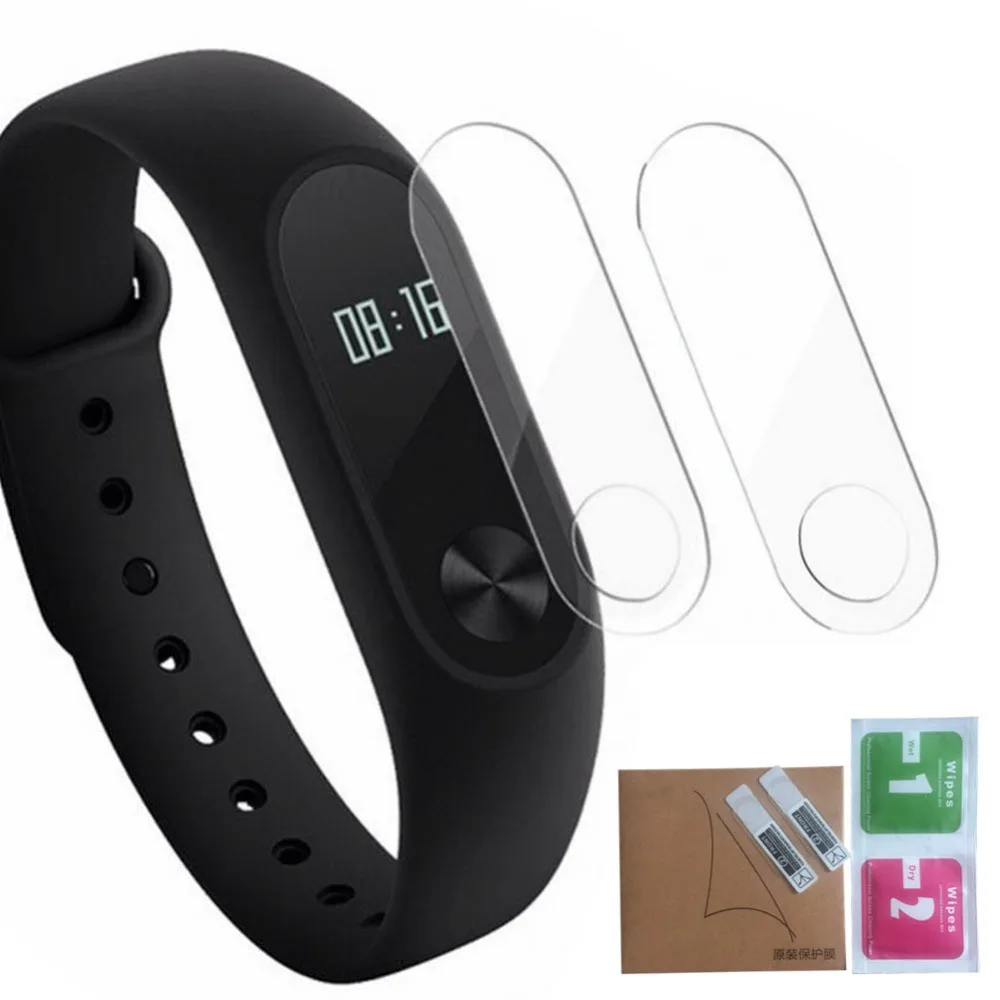 2 шт Защитная пленка для Xiaomi Mi Band ультратонкая экрана Miband смарт-браслет браслета |