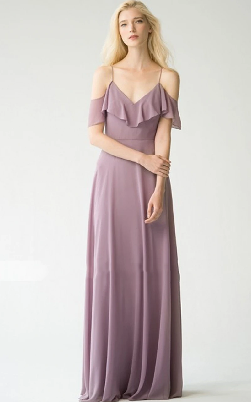 Женское длинное шифоновое платье элегантное ТРАПЕЦИЕВИДНОЕ ПЛАТЬЕ подружки