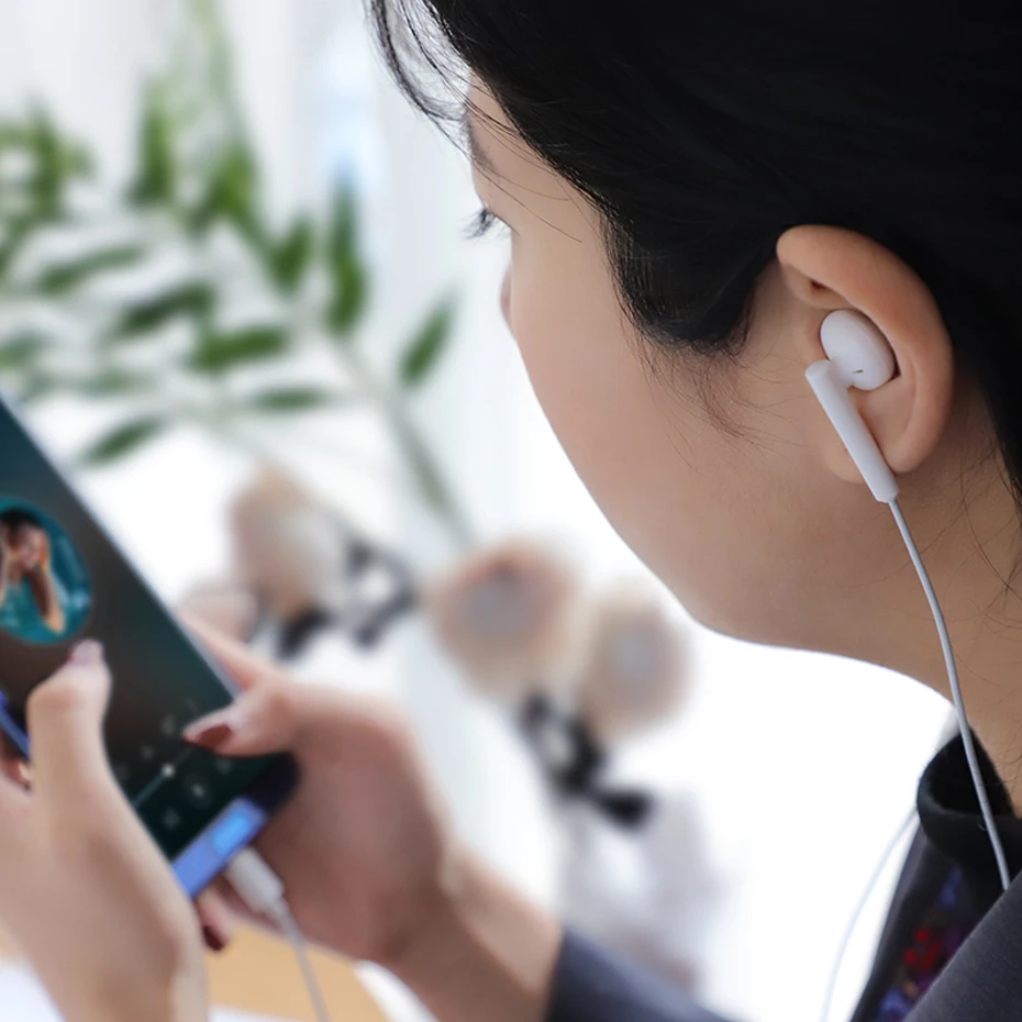 HOCO наушники usb type-C 3,5 мм свежая версия наушники Проводная гарнитура с mi c для Xiaomi mi 6/8 huawei OPPO наушники