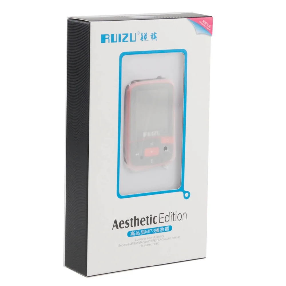 Ruizu X50 Спорт Аудио Мини Bluetooth Mp3 плеер Музыка Аудио Mp 3 Mp-3 с радио цифровой Hi-Fi экран Fm Flac Usb 8 ГБ потери