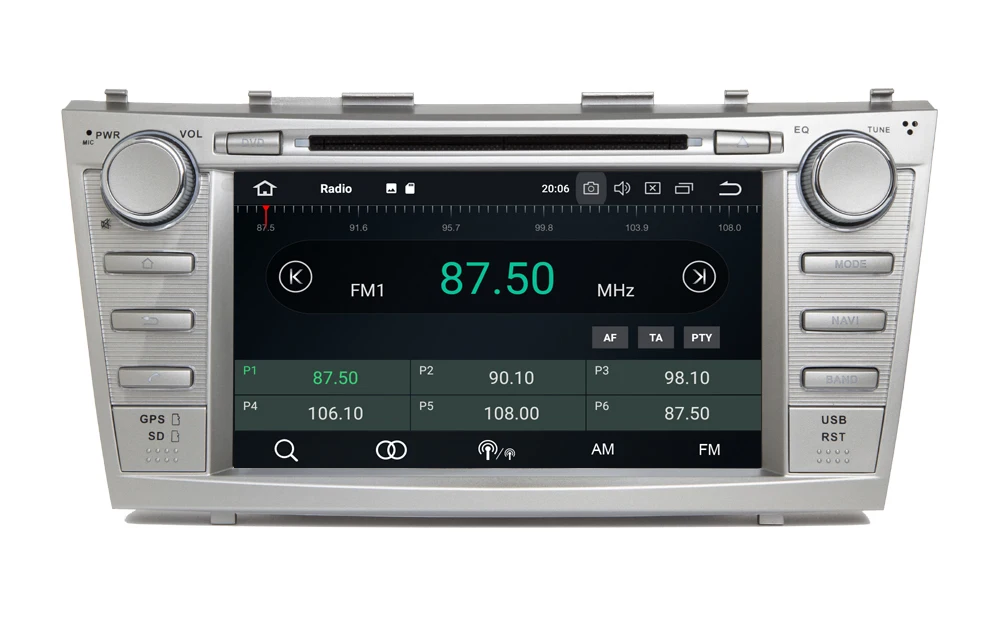 8-дюймовый IPS автомобильный DVD-плеер Android 9 0 с GPS для TOYOTA CAMRY 2007-2011 Raido Автомобильная