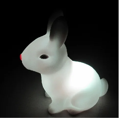 RGB LED Bedroom Rabbit Lamps Night Light Cartoon Pets Sleep Kids Unicorn Lamp light Gifts for Children | Лампы и освещение