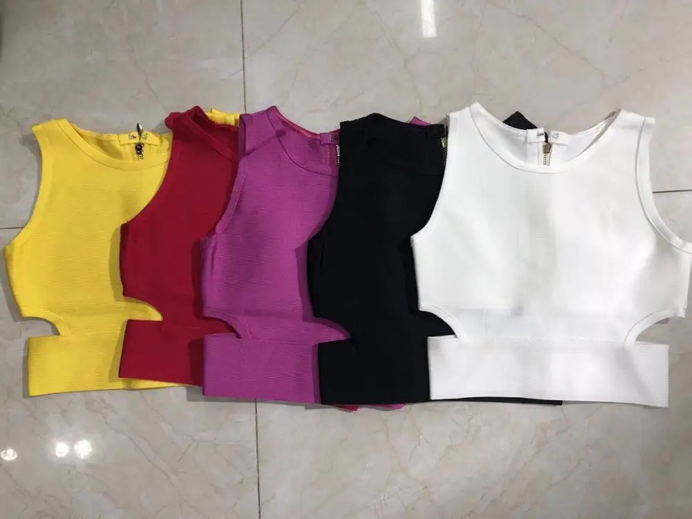 Женский трикотажный топ без рукавов однотонный Повседневный облегающий