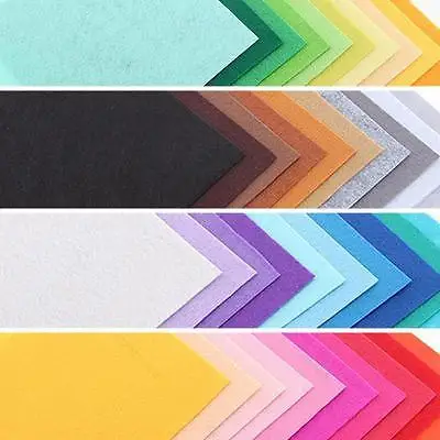 Новые 40 шт радужные красочные войлочные листы DIY ремесло полиэстер полушерстяная