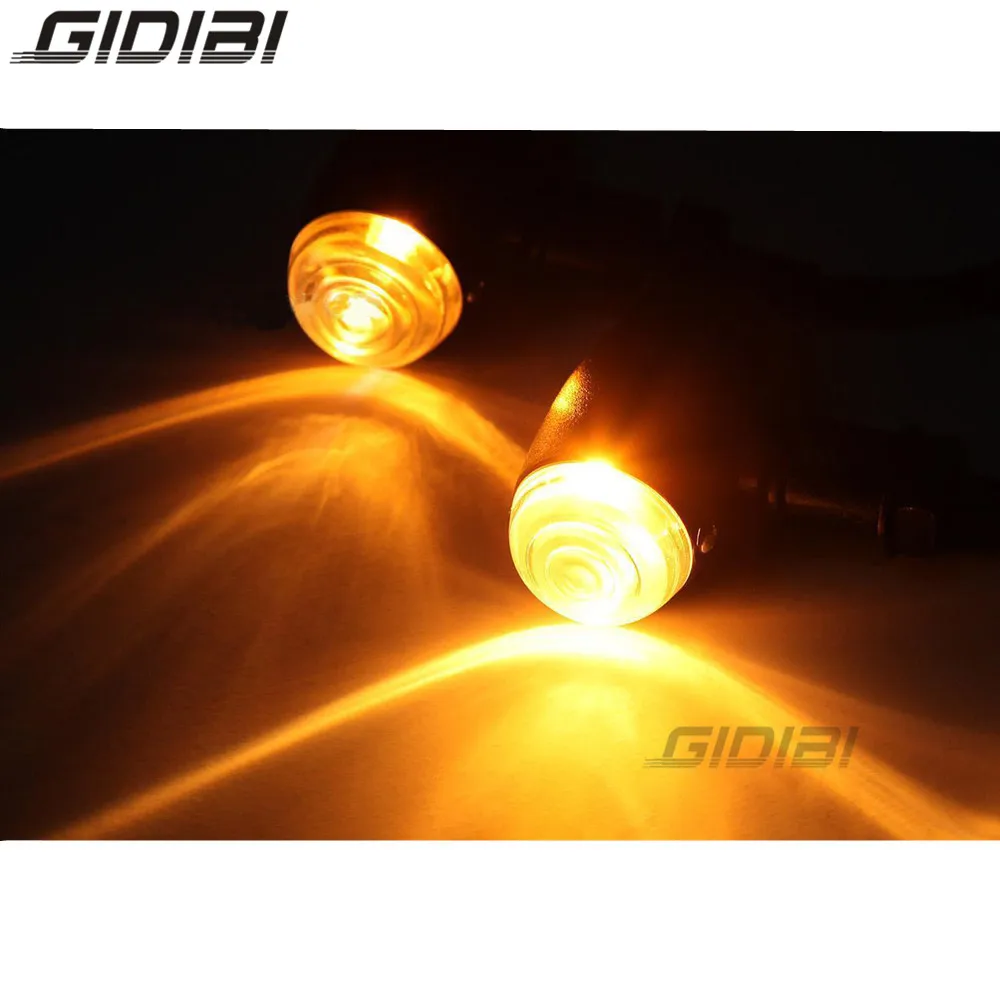 

Black Mini Bullet Turn Signal Indicator Light For Honda Suzuki Kawasaki Yamaha Choppers Cruisers Motorcycle Blinker