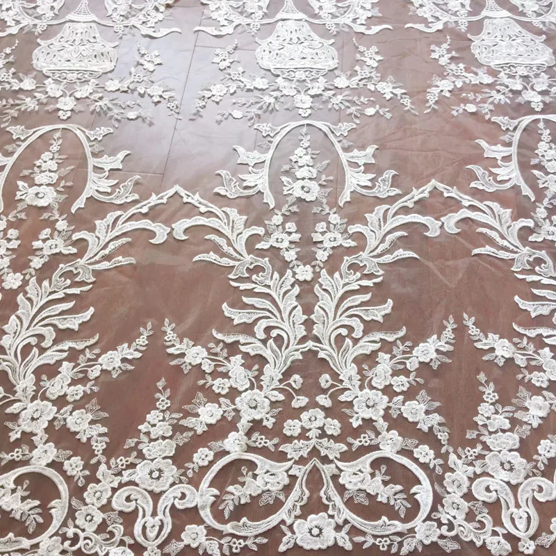 Свадебное платье цвета слоновой кости белое золото Кружевной декор ткань с