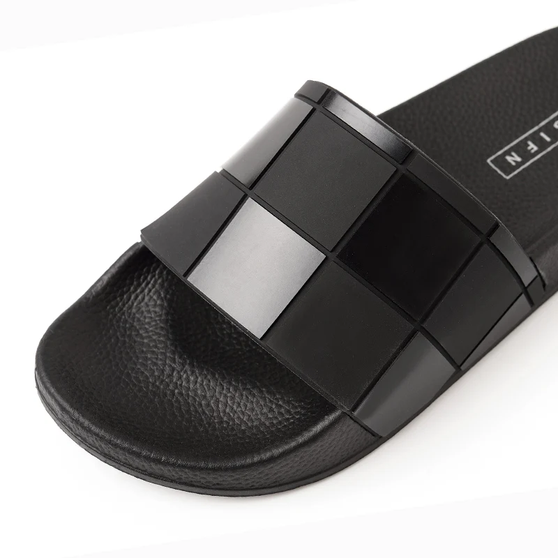 ASIFN/женские и мужские шлепанцы; шлепанцы с мозаичной сеткой; модная пляжная обувь для пар; домашние летние Вьетнамки; zapatos Mujer