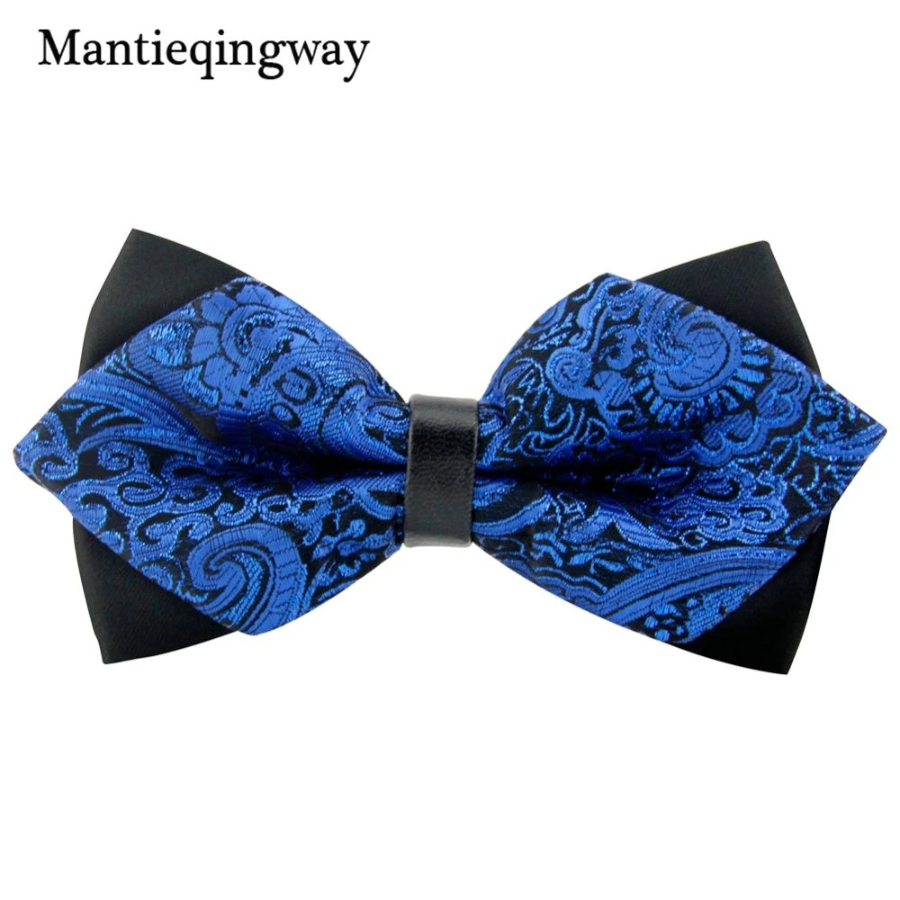 Mantieqingway коммерческий мужской галстук бабочка облегающий бренд 12 см * 6 5 для мужчин