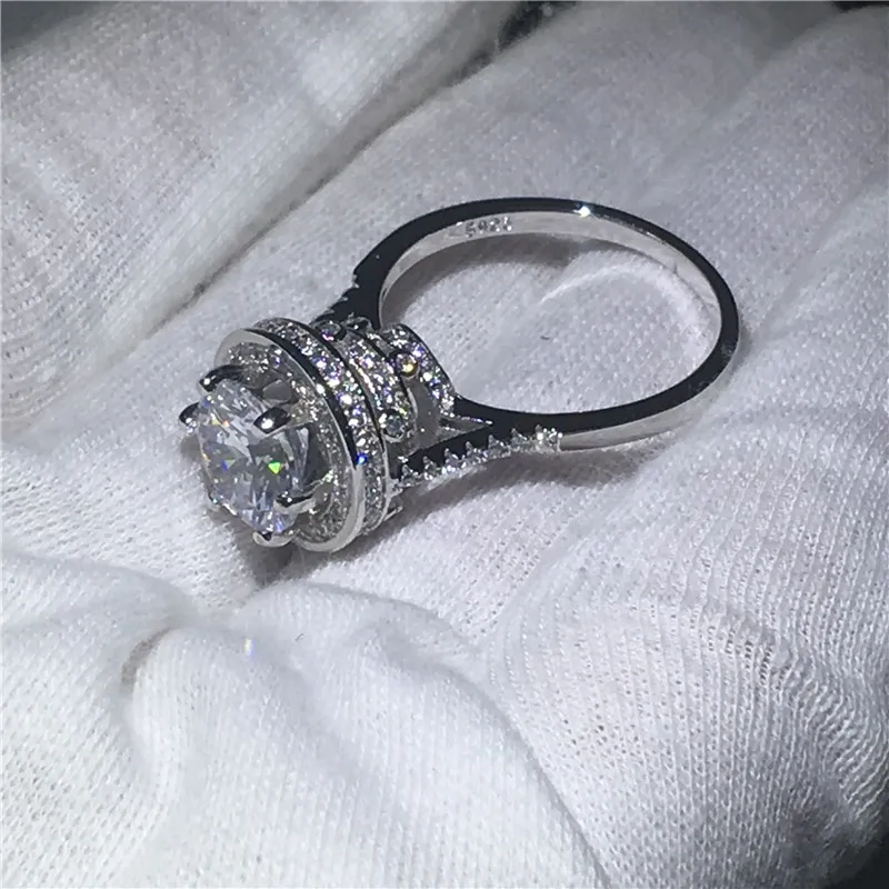 Модные ювелирные изделия ручной работы солитер 5ct камни по месяцу рождения 5А