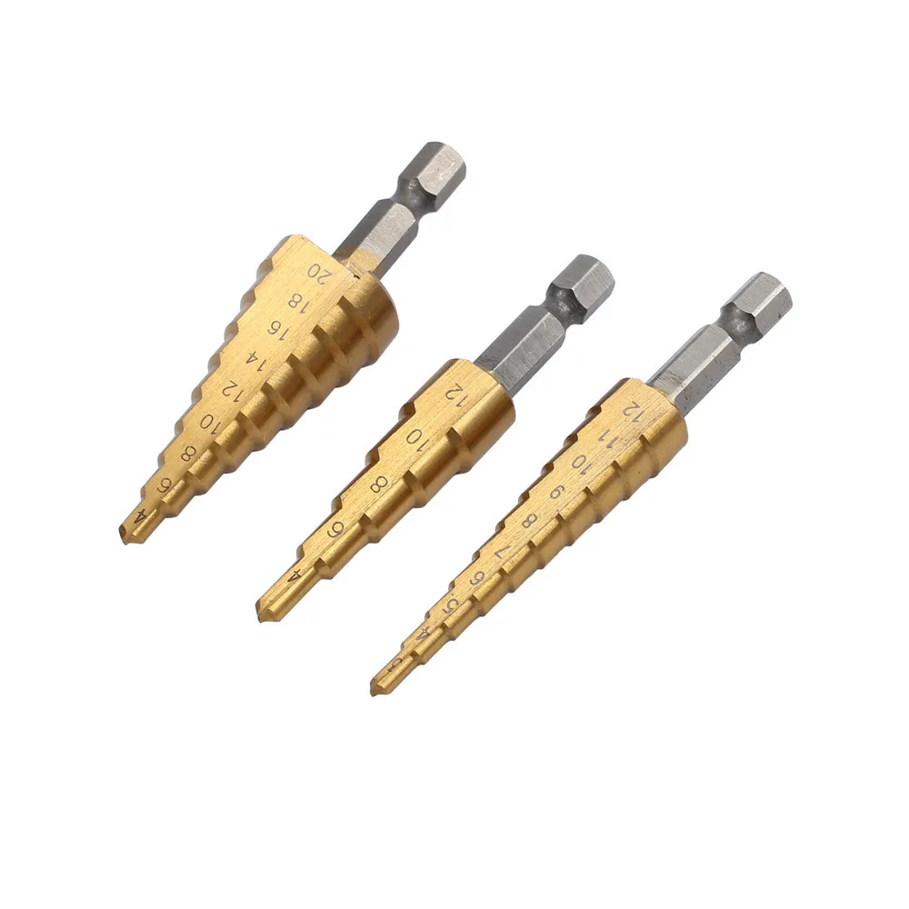 3 шт. Метрическая спиральная флейта форма резец отверстия 12/20/32 мм конусное