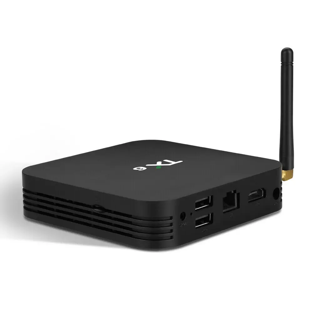 AU Plug TX6 Smart tv Box четырехъядерный процессор 2 ГБ+ 16 ГБ Android 9,0 телеприставка 100 м двойной 2,4/5 ГГц Wi-Fi HD медиаплеер Поддержка WiFi TF карта 4K - Цвет: AU Plug