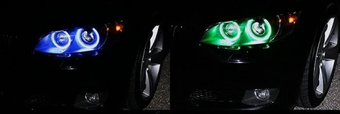 Авто Halo Кольцо 3014 SMD Фара 60 65 72 обхват груди-80, 85, 90, 100 105 110 115 120 125 140 145 мм лампы "ангельские глазки" для автомобиля Kit светодиодных моторная машина для глаз