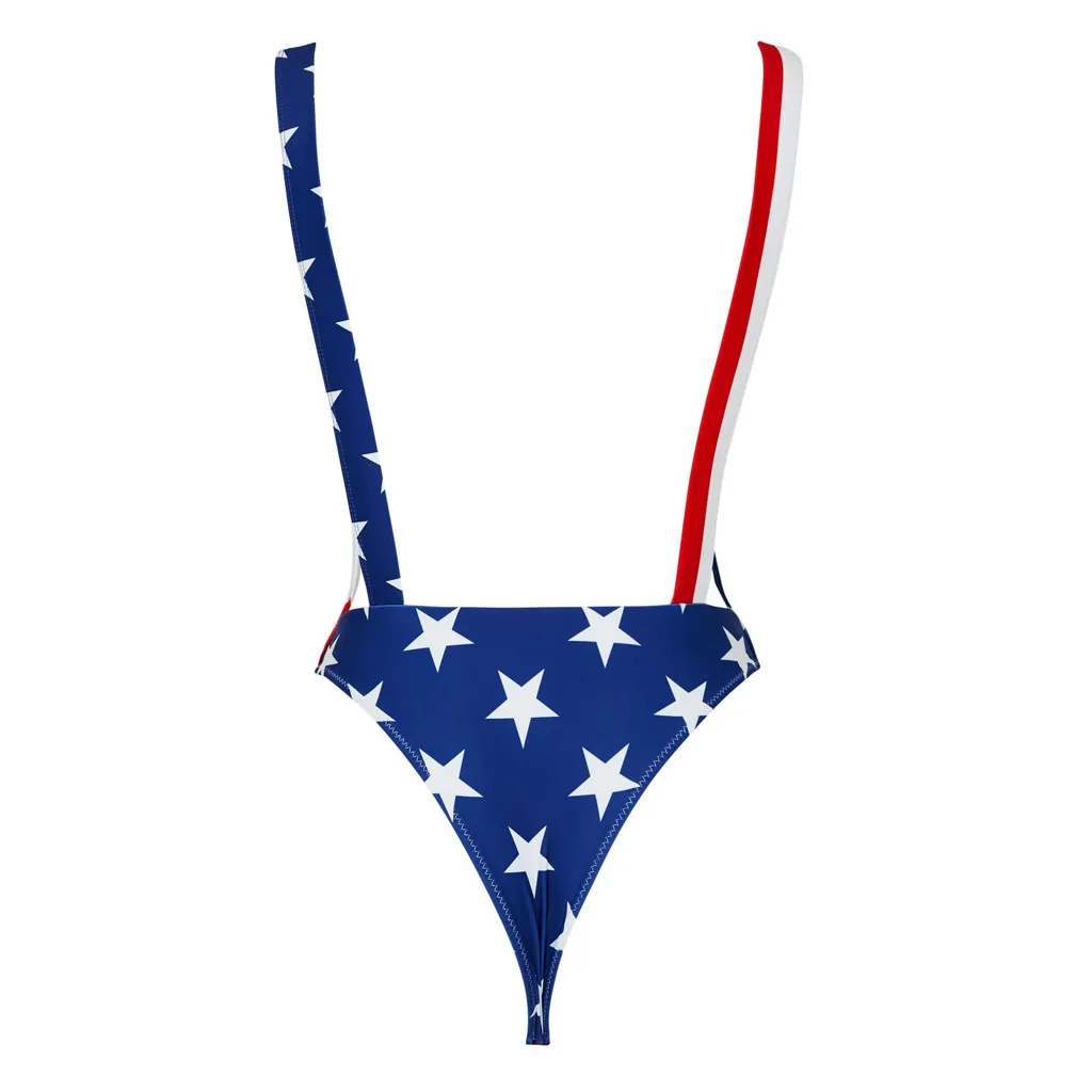 Женский слитный купальный костюм с эффектом пуш-ап и завышенной талией | Спорт