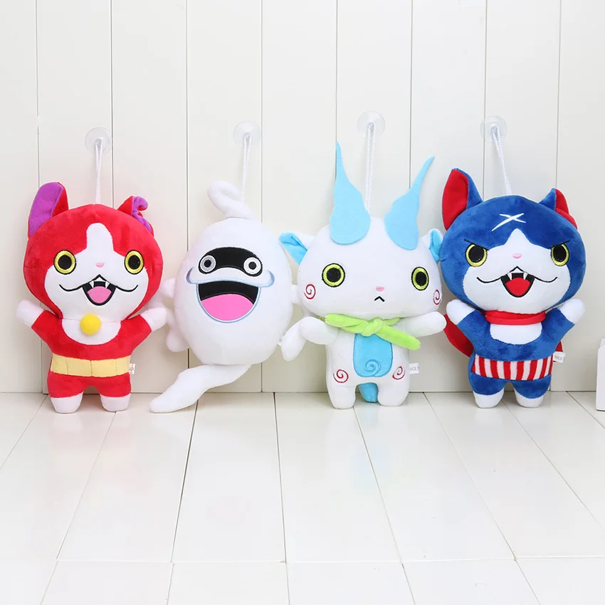 20 см Kawaii часы Youkai Jibanyan Komasan Бесшумная плюшевая игрушка Йо Кай кай мягкие Животные