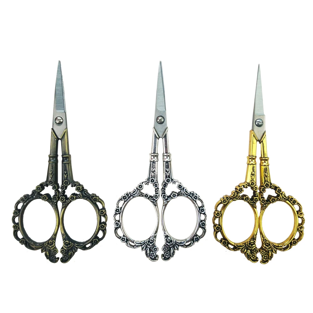 Качественные винтажные швейные ножницы с цветочным узором антикварные Ножницы