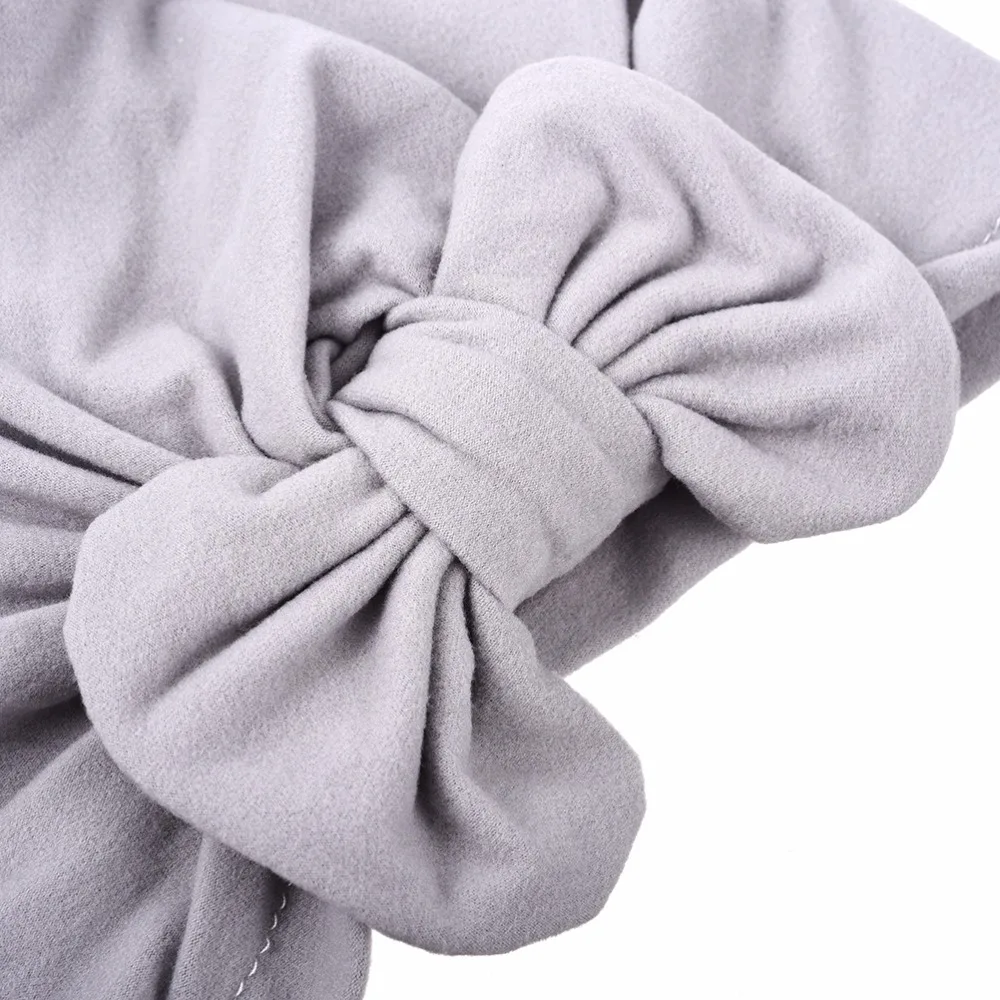 M MISM INS/удобные детские милые головные уборы с большим бантиком Мягкие Шапки