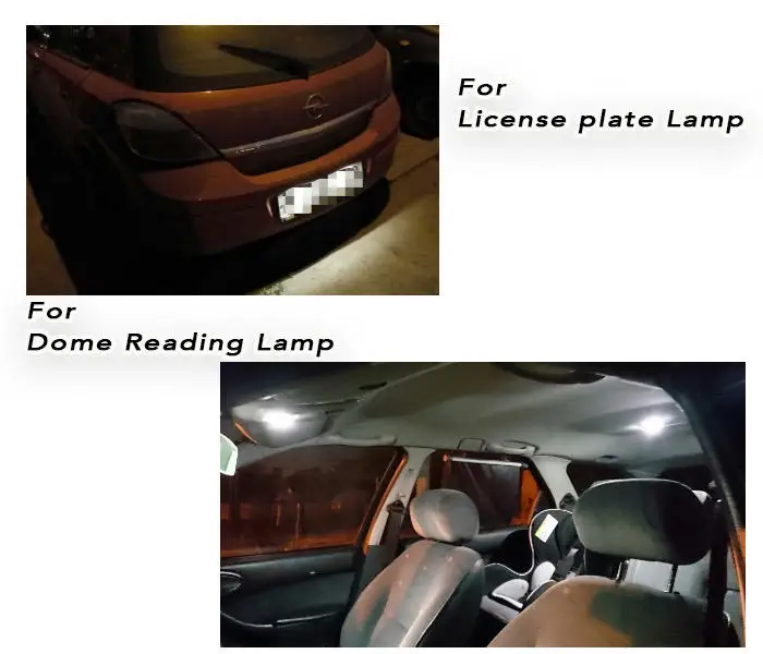 1 шт. T10 лампа для салона автомобиля 4 5050 SMD Светодиодная купольная гирлянда чтения
