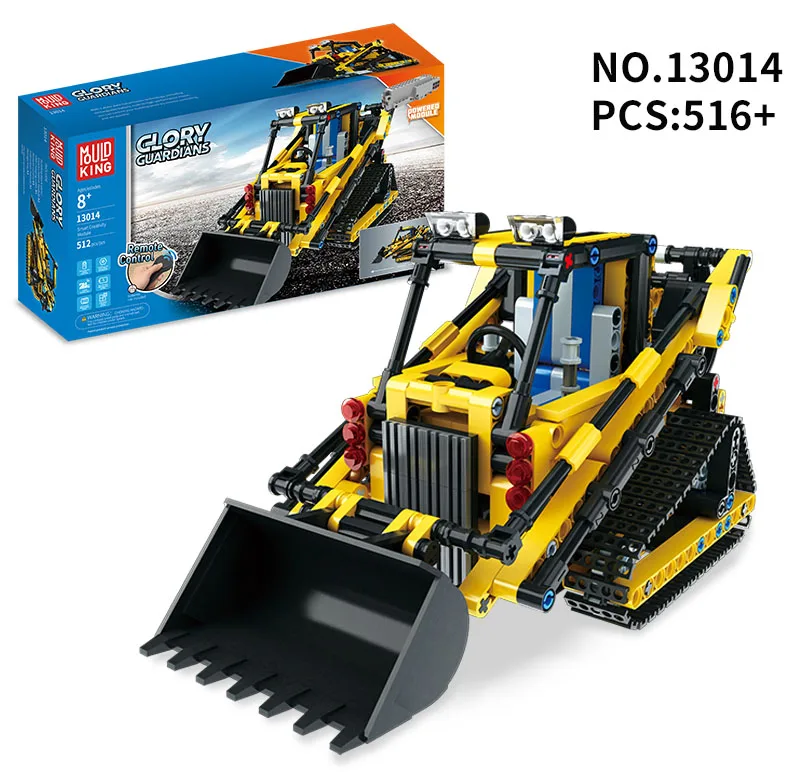 Форма King 13014 13015 13016 13017 Technic строительные блоки игрушки 8275 бульдозер 8043 экскаватор дистанционное управление нагрузки автомобиль подарки - Цвет: With orignla box