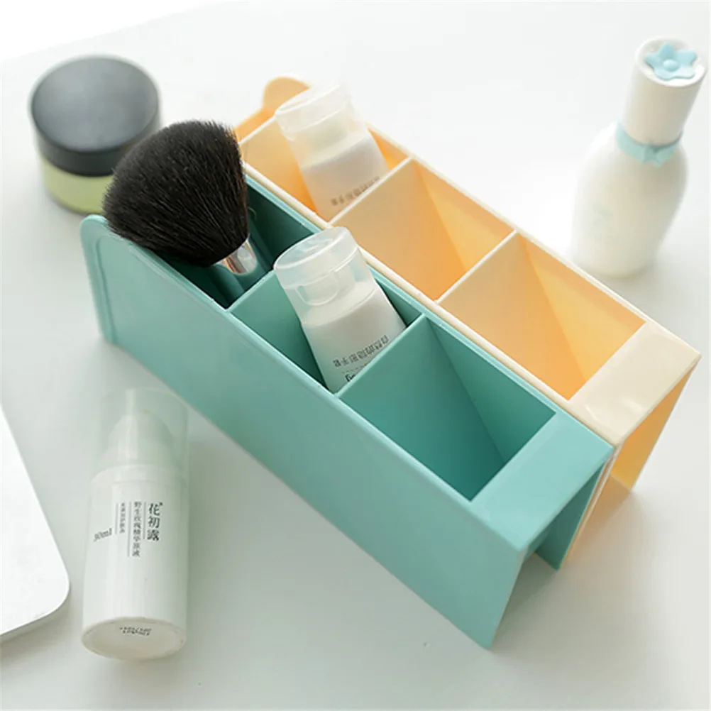 Офис хранилище канцелярских товаров контейнер коробка Пластик полые Макияж