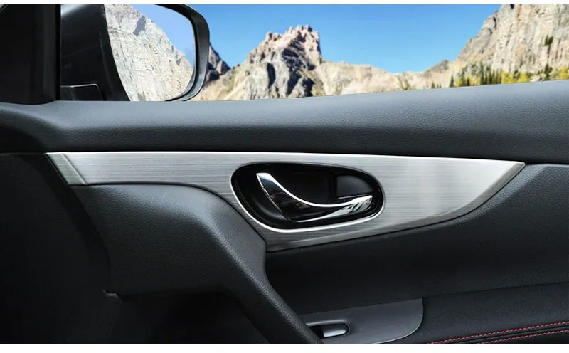 ABS внутренняя ручка двери автомобиля блестки хромированная отделка Крышка для