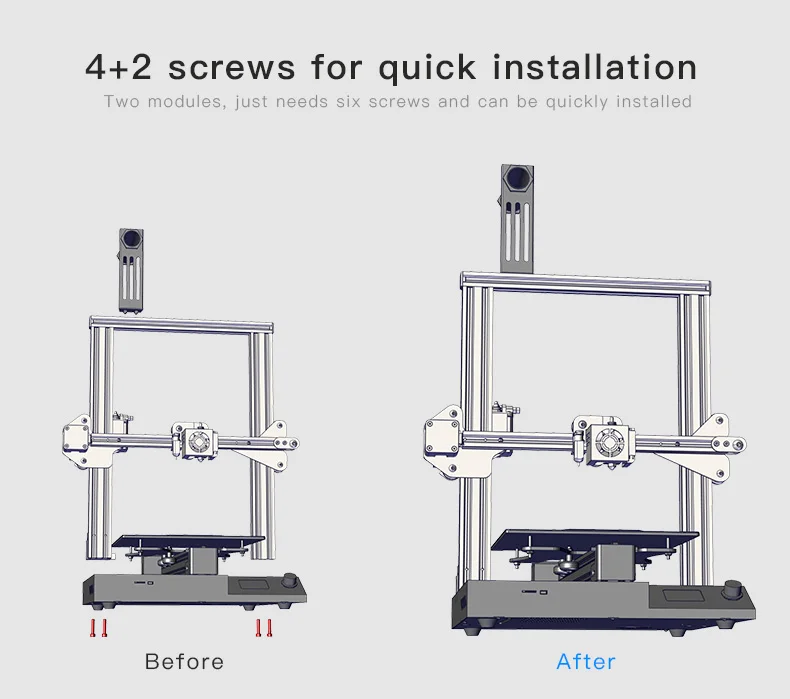 CREALITY 3D обновление видения CR-20 профессиональный принтер Комплект 24 в Поддержка обновление после отключения питания с BL Touch Авто выравнивание кровати