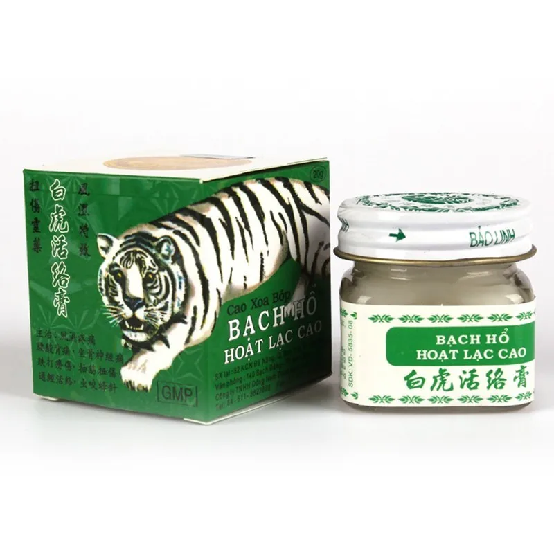 1 шт. Вьетнам 20 г белый бальзам с тигром для головной боли зубной в животе baume тигр