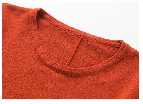 2018 Autumn Winter Office Lady Knitted O Neck Long Sleeve Fashion High Waist 4 Solid Color Women Mid-dress | Женская одежда