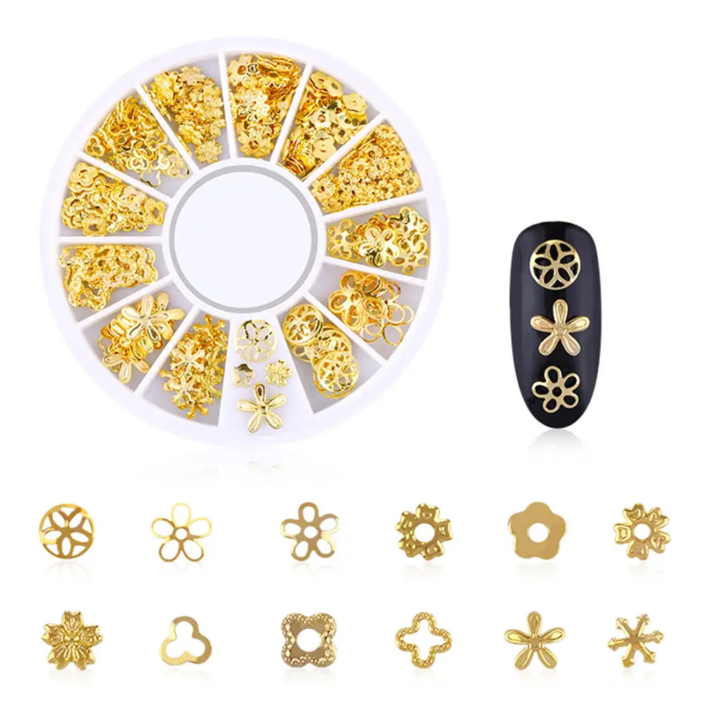 Бежевый 1 лист Nail Art Rhinestone украшения DIY 3D ногтей аксессуары Звезда Луна ажурные ногтей Декоративная заклепка ювелирные изделия - Цвет: Бежевый