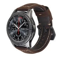 22mm genuine leather strap for samsung gear s3 watch 3 4546mm band for huawei gt for amazfit stratos 3 2 2s bracelet correa