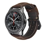 Ремешок из натуральной кожи для Samsung Gear S3 watch 3 4546 мм, браслет для huawei gt, Amazfit Stratos 3 2 2S, 22 мм
