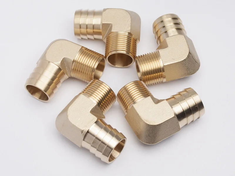 LTWFITTING 90 градусов локоть латунный Барб фитинг 1 &quotID Hose x 3/4&quot Мужской NPT топливо