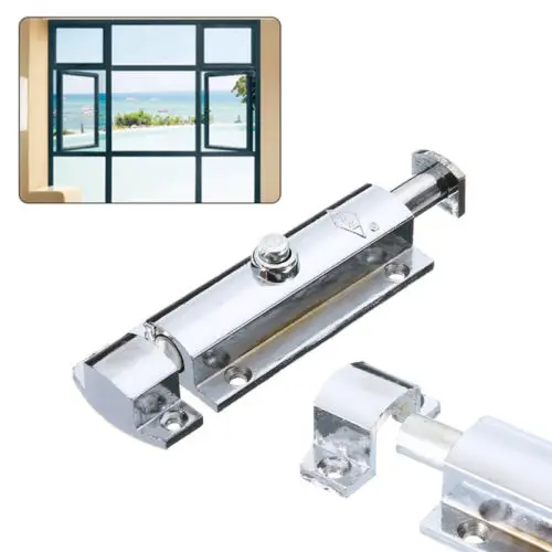 Door Gate Slide Bolt Lock for Bathroom Toilet Home Safety Catch Latch Loaded Metal Kitchen Security Barrel | Дом и сад