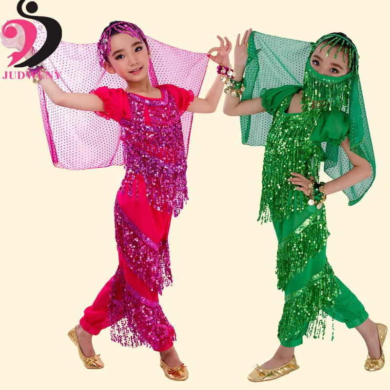 Детский набор костюма для танца живота индийский Восточный Египетский Болливуд