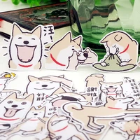 24pcsbag pet dog shiba lovely style album scrapbook waterproof decoration stickers diy handmade gift scrapbooking sticker