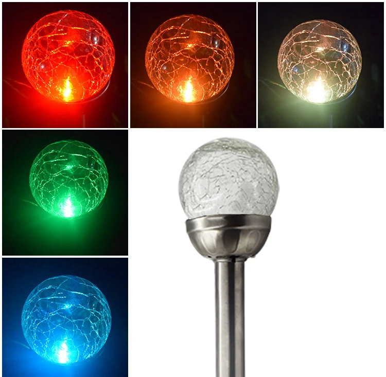 WSFS Горячие 4 солнечные садовые фонари на открытом воздухе цветные светодиодные