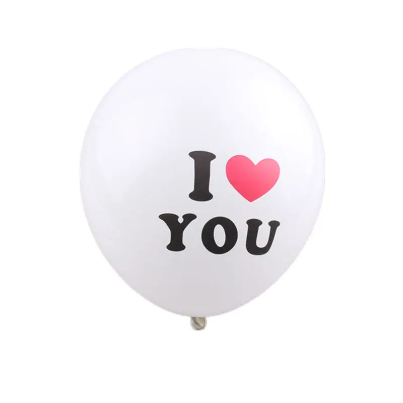 XXPWJ Новые 10 шт./лот круглые индийские латексные воздушные шары I LOVE YOU декоративные