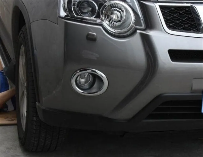 YAQUICKA для Nissan X-Trail Xtrai 2012 2013 Хром ABS передняя противотумансветильник РА крышка
