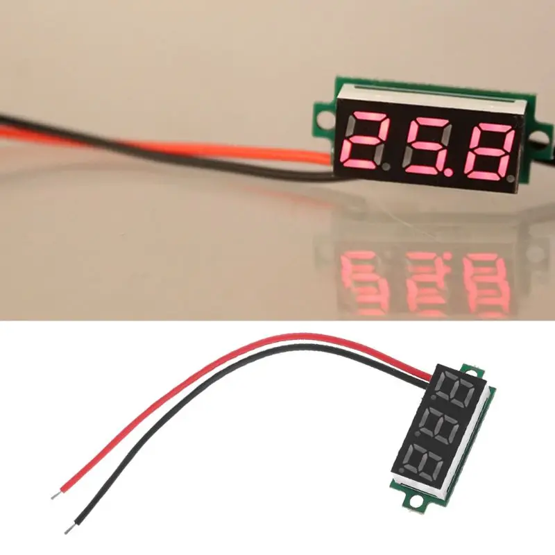 

0.28" LED Display Digital Thermometer Module for DS18B20 Temperature Sensor Red -hol