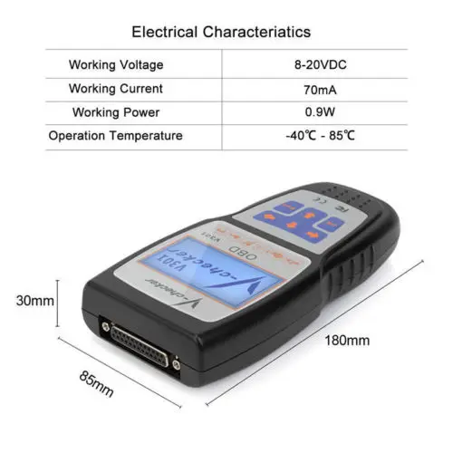 V checker V301 EOBD OBD2 сканер кода неисправности автомобильного двигателя|Детали и