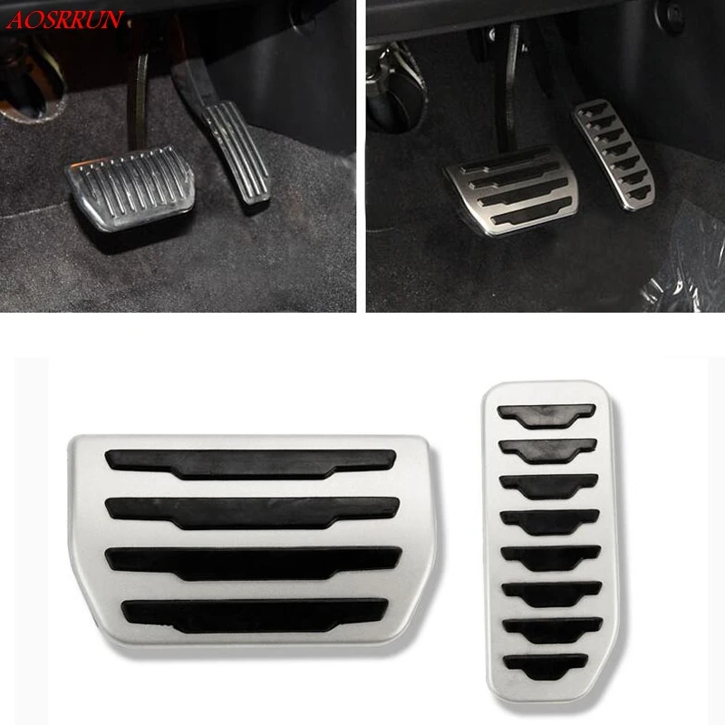 Педаль газа тормоза из нержавеющей стали AT педаль сцепления для Jaguar F PACE XE XF XFL 2016